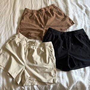 Old Navy Women's Athletic Shorts - Black, Cream, and Brown